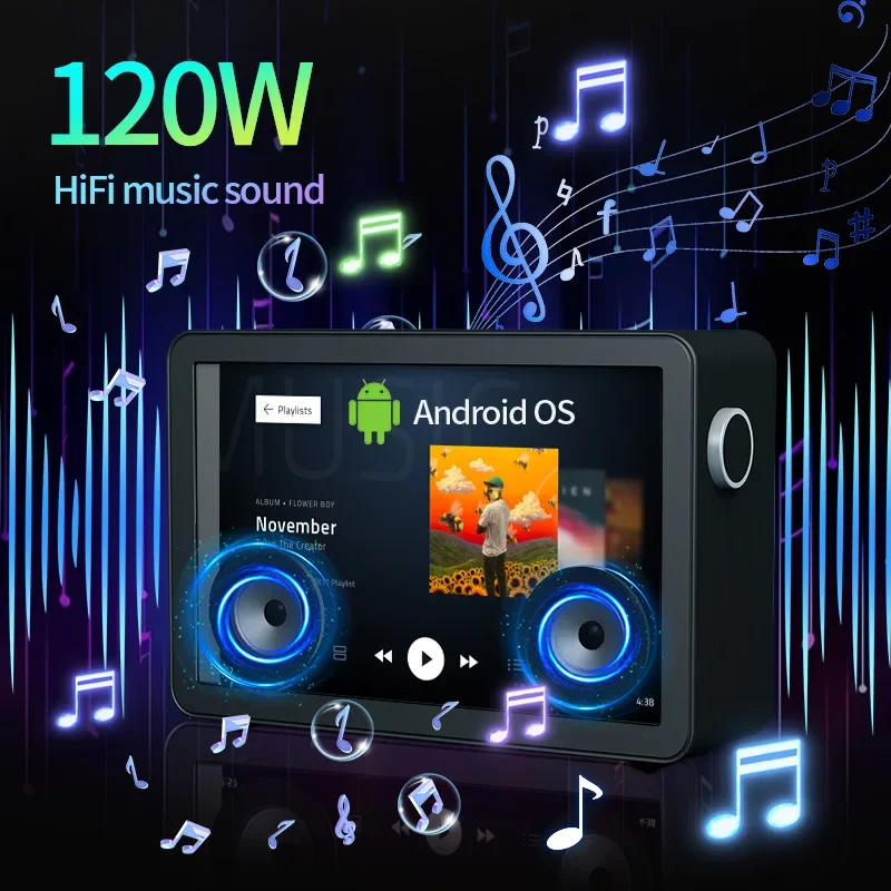Audio Music To Lyrics - เครื่องเล่นเพลงพร้อมจอแสดงผลลอยได้รุ่นใหม่ล่าสุด ขนาด 19.5 นิ้ว ระบบแอนดรอยด์ พร้อมรีโมทคอนโทรล