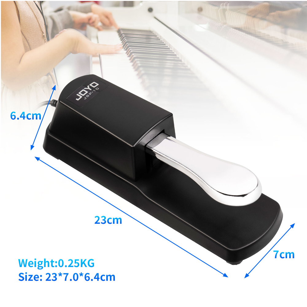 แป้นเหยียบซัสเทน JOYO JSP-10 ข - Piano Sustain Pedal บทวิจารณ์และราคา