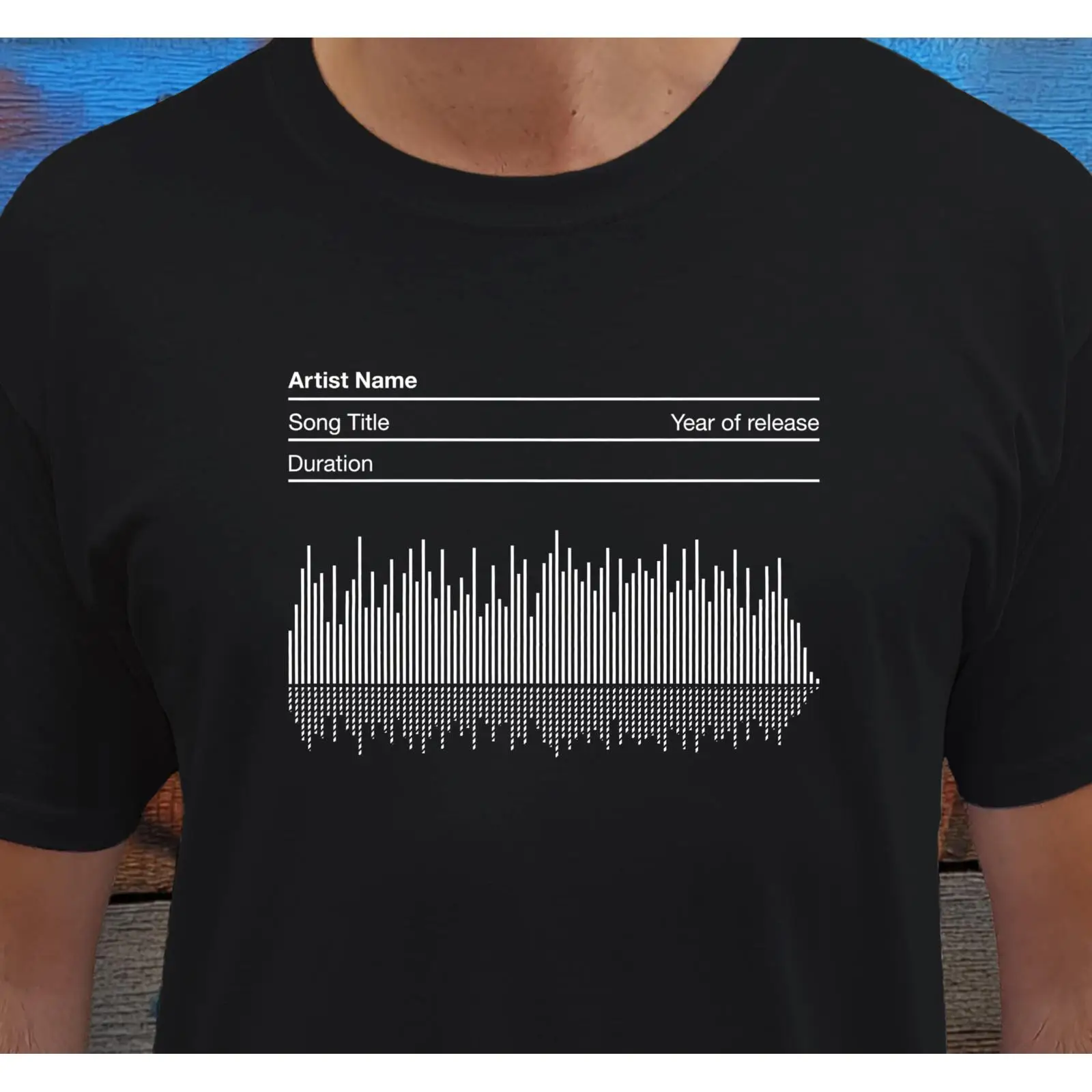 เสื้อยืดลายคลื่นเสียงแบบส่วนตั - Audio Music Songs บทวิจารณ์และราคา