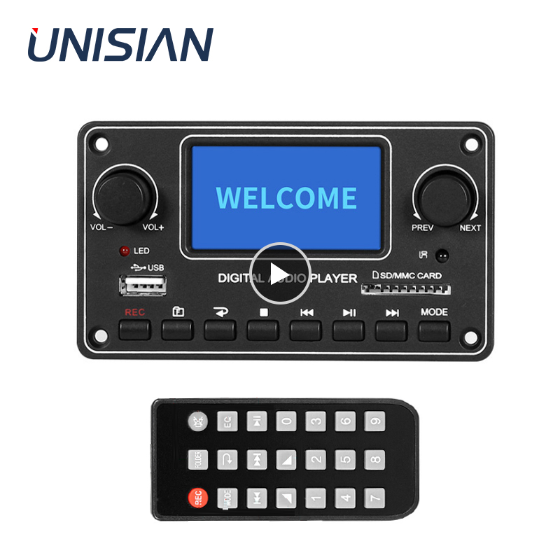 โมดูลเครื่องเล่น LCD UNISIAN M - Audio Music Mp3 บทวิจารณ์และราคา