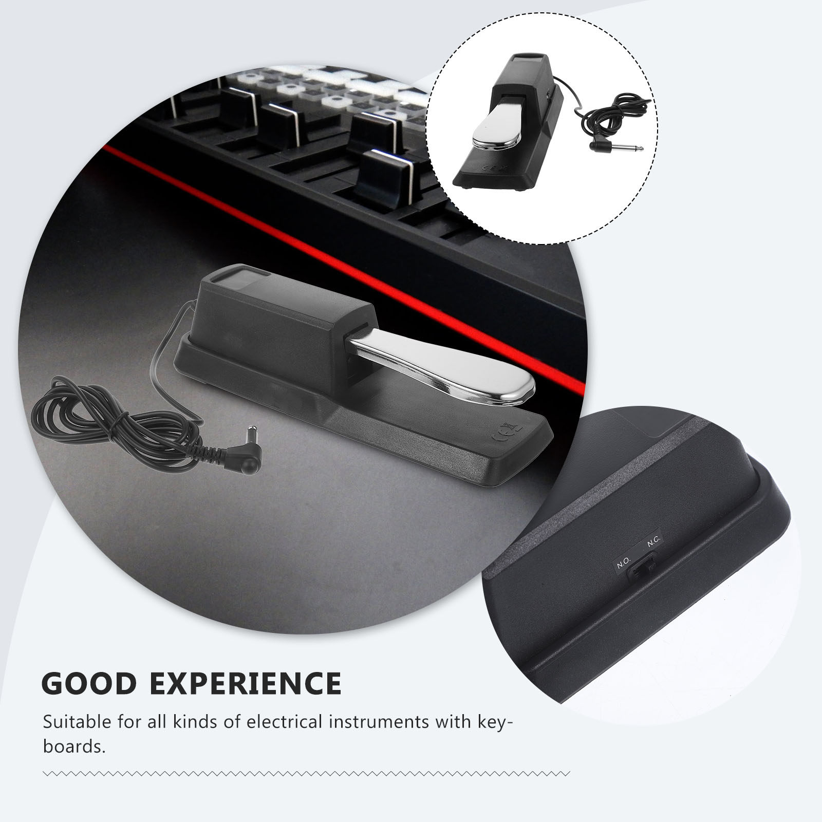 แป้นเหยียบซัสเทนแบบคลาสสิกสำหร - Piano Sustain Pedal บทวิจารณ์และราคา
