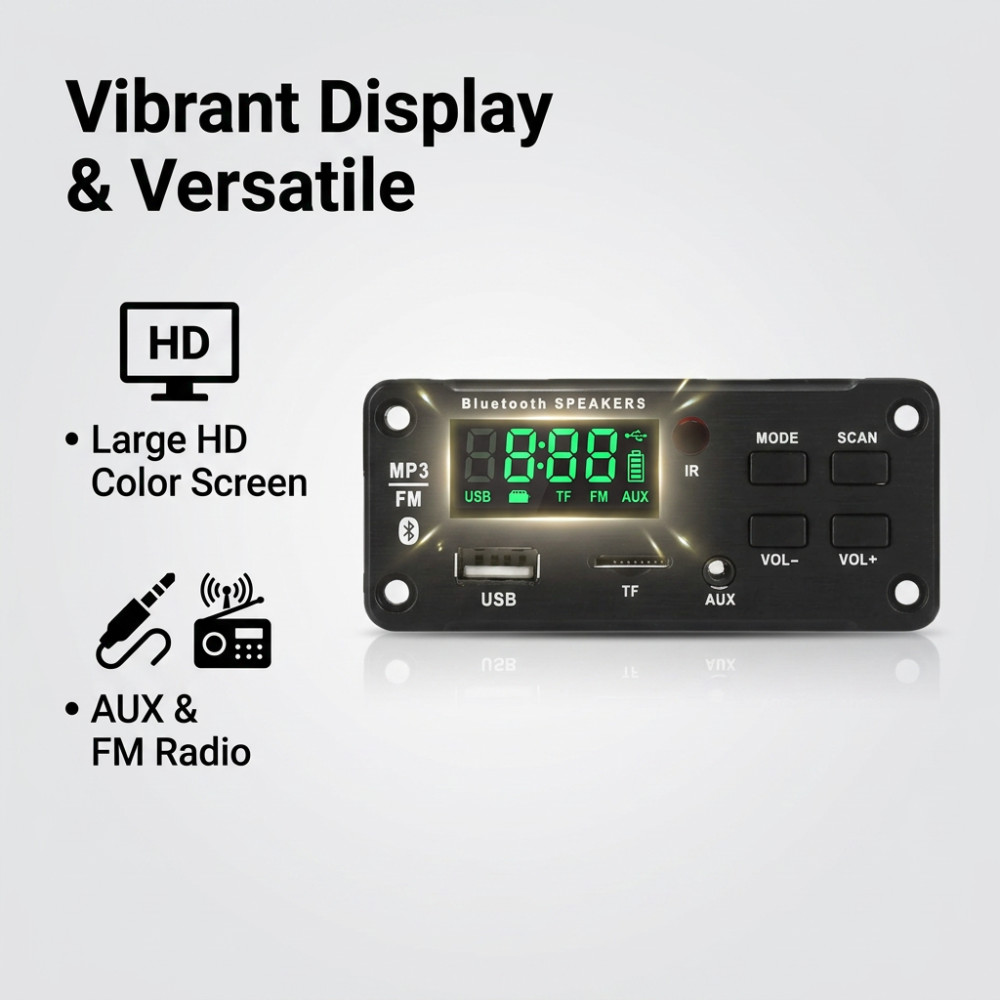 50W เครื่องขยายเสียงบลูทูธ MP3 - Audio Music Mp3 บทวิจารณ์และราคา