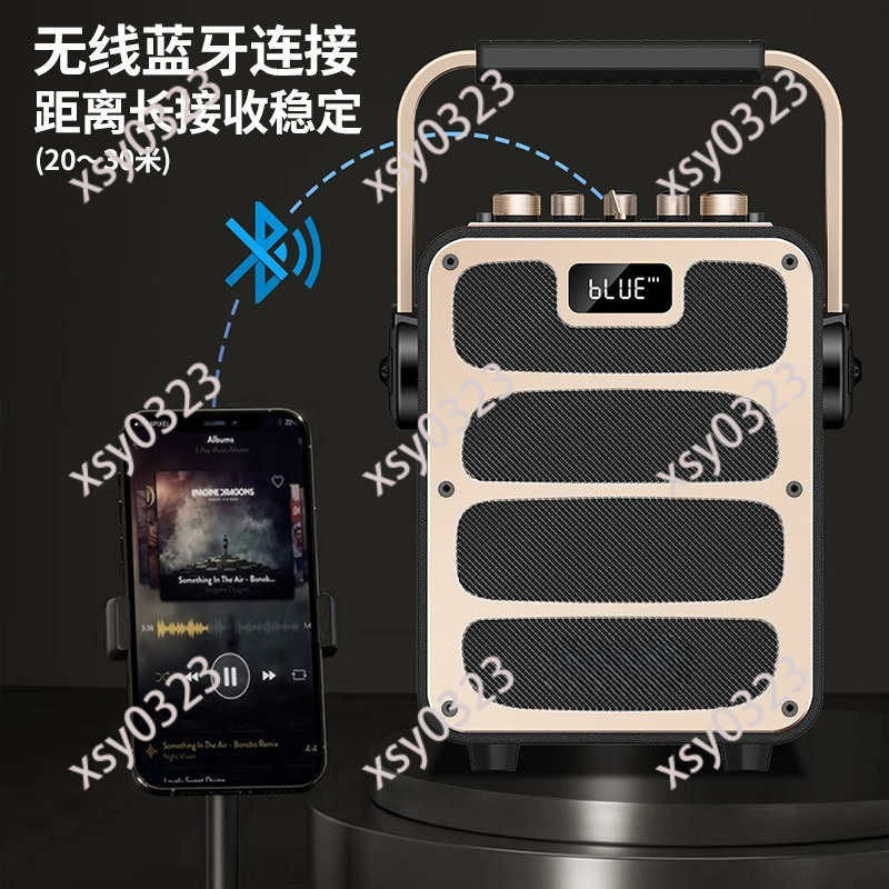 ลำโพงบลูทูธแบบพกพากำลังสูง กล่ - Audio Music Songs บทวิจารณ์และราคา