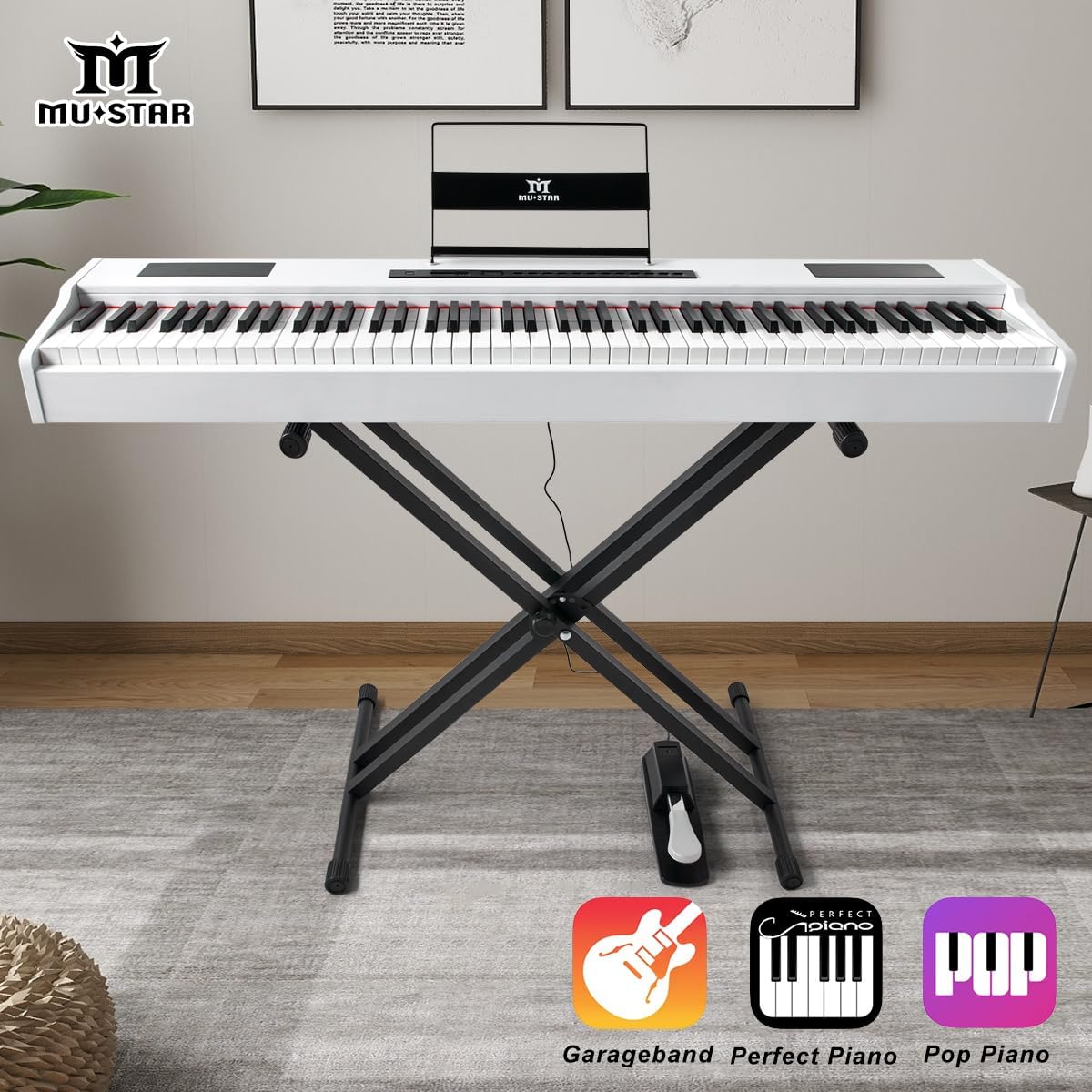 คีย์บอร์ดเปียโนดิจิตอล MUSTAR  - Piano Sustain Pedal บทวิจารณ์และราคา