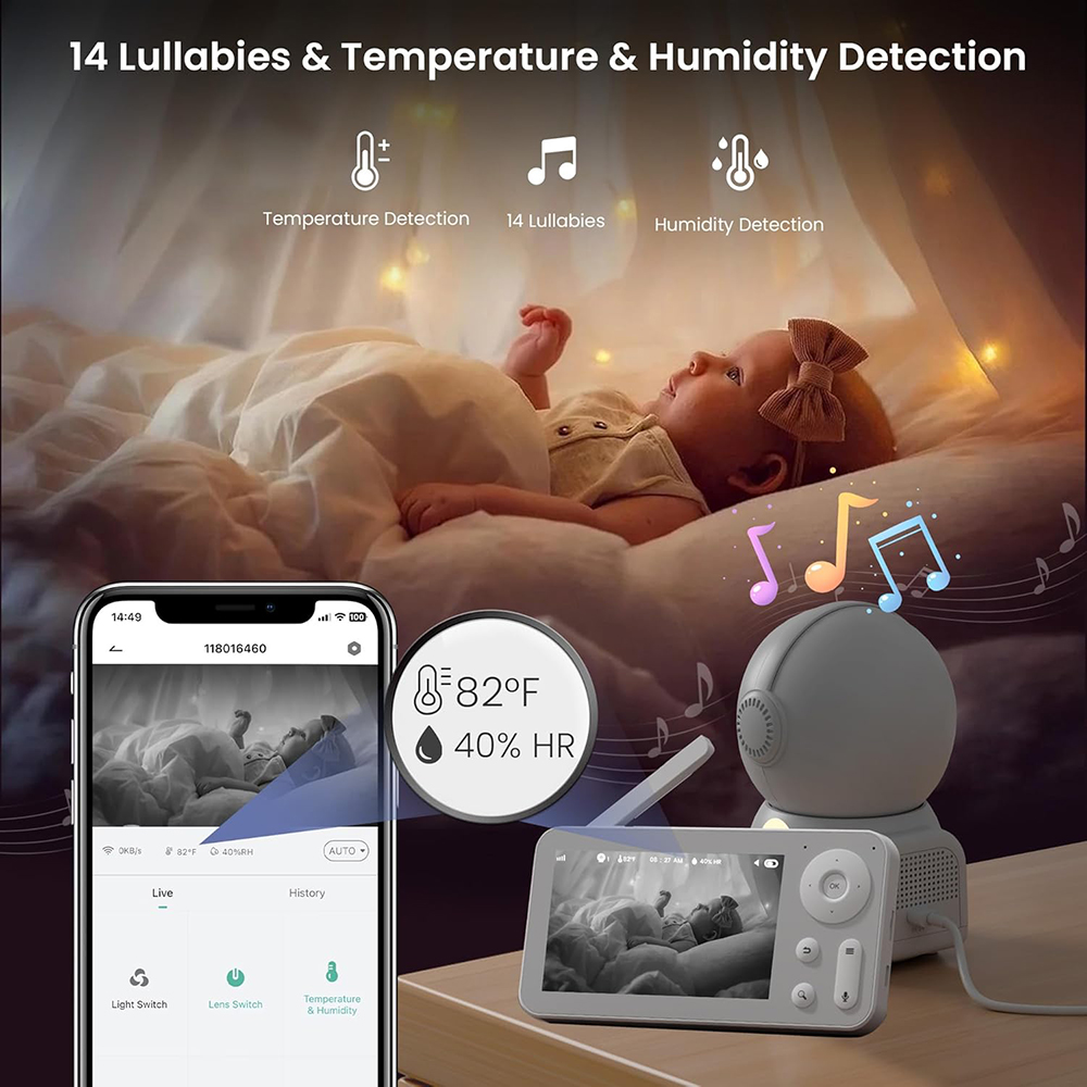 2K Baby Monitor พร้อม 2 กล้องแ - Audio Music Network บทวิจารณ์และราคา