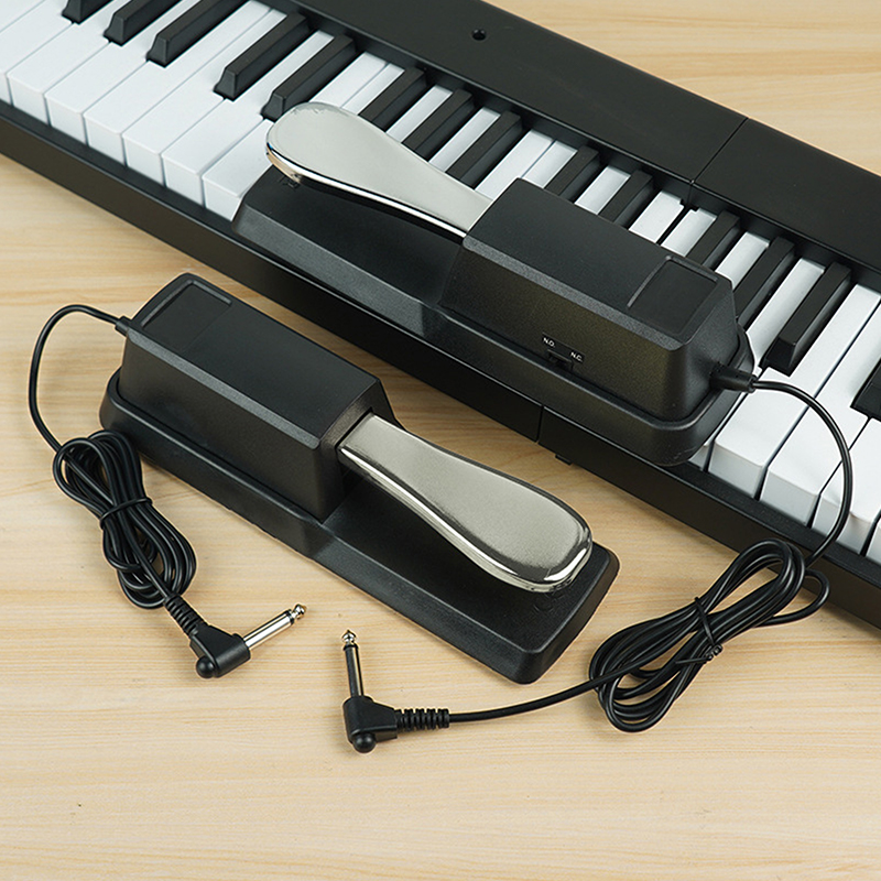แป้นเหยียบซัสเทนแบบพกพาอเนกประ - Piano Sustain Pedal บทวิจารณ์และราคา