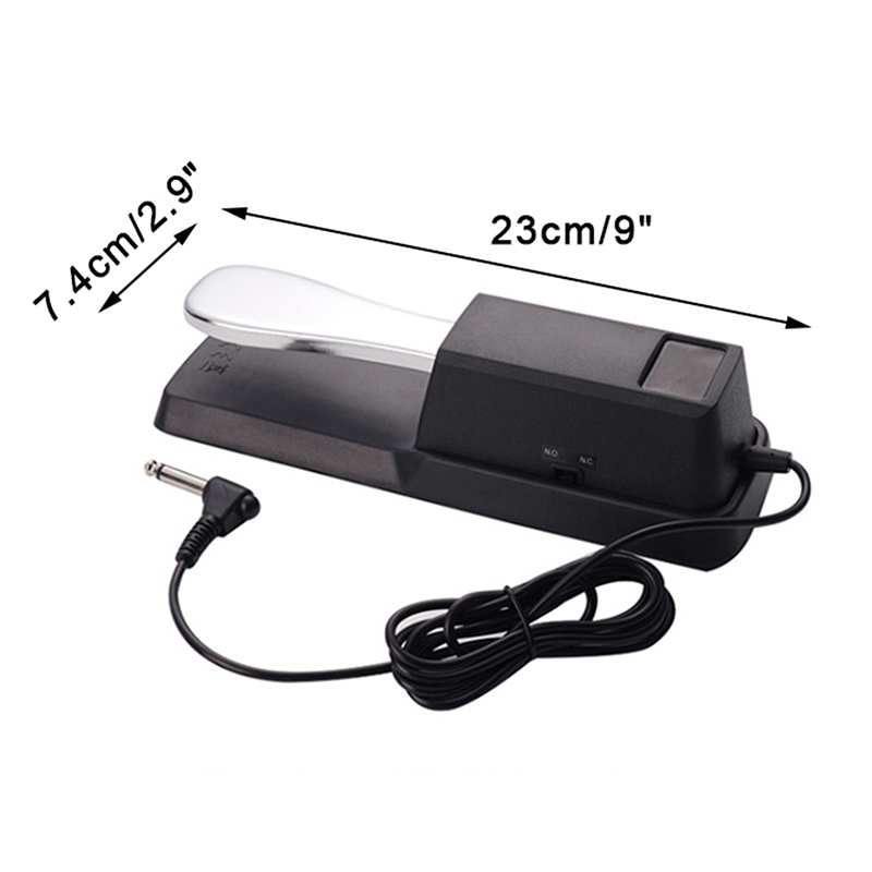แป้นเหยียบซัสเทนแบบพกพาอเนกประ - Piano Sustain Pedal บทวิจารณ์และราคา